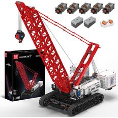 Mould King 17046 Crawer Crane LR16000 Building Block Kits, MOC Mobile Crane Heavy-Duty Cranes Model Sets to Build, APP Control Large Engineering Vehicles, Collectible Set for Adults (4494 Pieces)