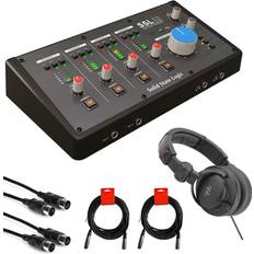 Solid State Logic Studio Equipment Solid State Logic SSL 12 USB Audio Interface Bundle with Polsen HPC-A30 Closed-Back Studio Monitor Headphones, 10' MIDI Cable (2x) and XLR-XLR Cable (2x)