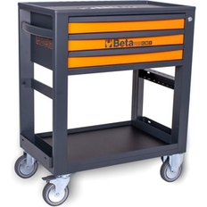 Beta Tools 3-Drawer Rolling Tool Cart, Lockable, Anti-Fall Edge, 51000601
