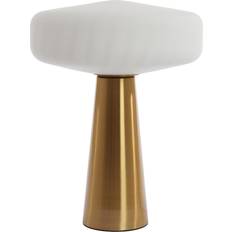Present Time Pleat 53cm Guld/Vit Bordslampa 40cm