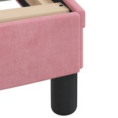 Rosa Sängpaket vidaXL Säng Med Madrass Rosa 120x200 cm Sammet Sängpaket