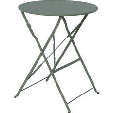 Métal Tables de Salle à Manger d'Extérieur Sweeek Klappbarer Bistro-Gartentisch aus Metall Ø60 cm 2 Personen