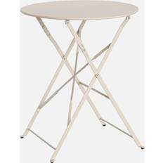 Métal Tables de Salle à Manger d'Extérieur Sweeek Klappbarer Bistro-Gartentisch Ø60 cm 2 Personen