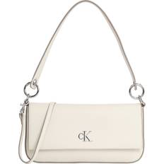 Calvin Klein Dam Axelremsväskor Calvin Klein Mini Monogram Axelväska - Silver Björk
