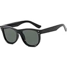 Hpirme Retro Rivets Polarized Black/Green