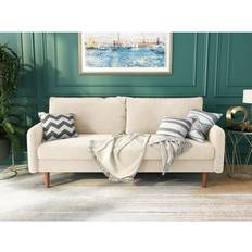 Mercer41 Cococon Beige Sofa 70" 3 Seater