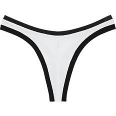 PINK Seamless High-Leg Thong Panty - White/Ivory