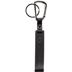 Lululemon Silicone Keychain - Black/Silver