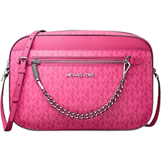 Michael Kors Jet Set Large Signature Logo Crossbody Bag - Dragonfruit