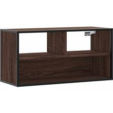 Metal TV Benches vidaXL 848928 Brown Oak TV Bench 80x39.5cm