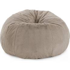 Moreland Faux Fur Light Brown Sækkestol