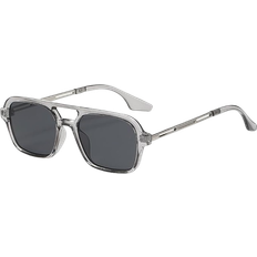 Vintage Retro Square Sunglasses Grey