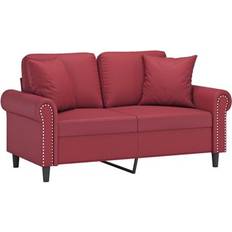 vidaXL 3200928 Red Wine Sofa 152cm Zweisitzer