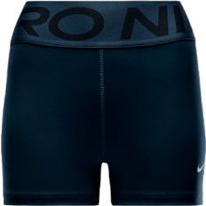 Nike Women's Pro Sculpt High-Waisted 3" Biker Shorts - Armory Navy/White