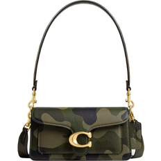 Coach Tabby Shoulder Bag 20 With Camo Print - Brass/Green Multi