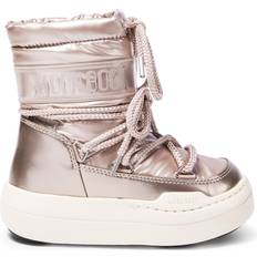 Moon Boot Moon Boot Girls Rose Gold Lace-Up Boots