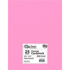 PA Paper Accents Canvas Cardstock Paper Pink Punch US Letter 216g 25 sheets