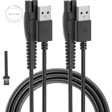 One blade charger cord for philips norelco oneblade qp2724, qp2834, qp1324, mg59 Black