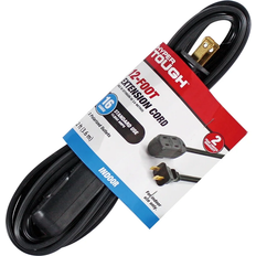 Hyper Tough Hyper tough 12ft 16awg 2 prong black indoor extension cord