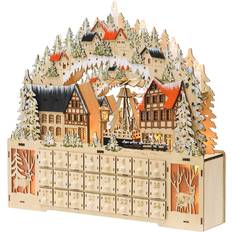 Northio Adventskalender Med LED-Ljus 45 x 9 x 42