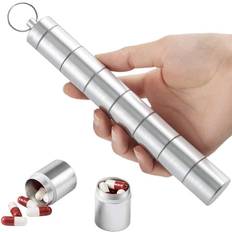 Northix Sundhedsplejeprodukter Northix Medikamentenbox Pillendose 7 Tage Aluminium