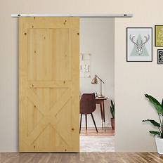 Homcom Modern Style Track System Set Sliding Door (x)