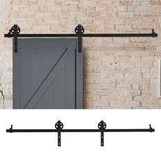 Doors Garden Sanctuary Barn Kit 2m Carbon Steel Sliding Door (x)