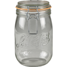 Le Parfait Henkogningsglas 1 Liter 8.5 cm 0008 Str L:14cm B:10.3cm H:17.2cm Køkkenbeholder