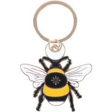 Wallets & Key Holders Something Different Forest Bee Enamel Keyring - Enamel