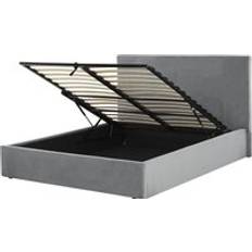 Beliani Velvet EU Double Size Ottoman Frame Bed