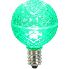 Light Bulbs Vickerman G50 Faceted LED Green Bulb E17 .45W 25Bx