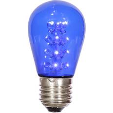 Light Bulbs Vickerman S14 LEDBlue Transp Bulb E26 Base 5-Pack
