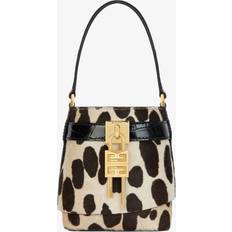 Natural Bucket Bags Givenchy Micro Lock Bucket Bag - Black/Beige