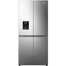 Hisense Pureflat Slim RQ5P470Smie Fridge Freezer Silver, Stainless Steel