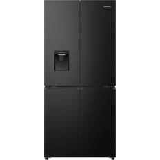 Freestanding Fridge Freezers - Water Dispenser Hisense RQ5P470SMFE Fridge Freezer Black, Stainless Steel