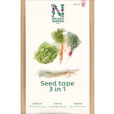 Grønnsaksfrø Nelson Garden Frø Såbånd 3-i-1 Salat Gulrot