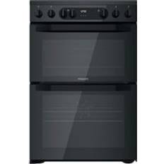 Hotpoint electric hob Hotpoint HDEU67V9C2B 60cm Electric Cooker Black, White