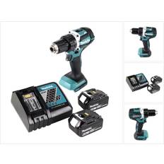 Makita Kohlebürstenfrei Set Makita DDF 484 RG Akku Bohrschrauber 18 V 54 Nm 2x Akku 6,0 Ah Ladegerät