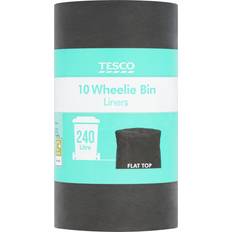 Tesco Flat Top Wheelie Bin Liners 10 Pack