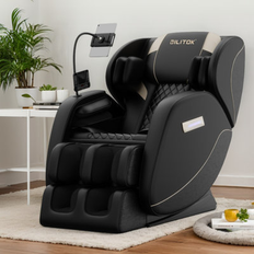 iYofe Massage Chair Recliner w/ Zero Gravity, Full Body Massage Chair w/ Heating, Bluetooth Speaker, Airbags, Foot Roller Wayfair Black (39.37" H X 28.35" W X 51.58" D)