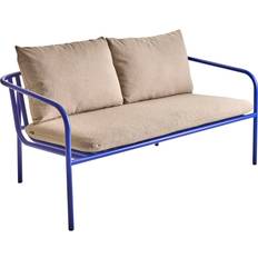 Brafab Bendt 2-Sitssoffa Indigo Blue Teddy Beige Soffa