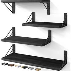 Bayka Mounted Shelves Set of 4 Wall Shelf 16.5" 4pcs
