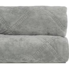 Velvet Bedspreads BigBuy Home Refurbished 230 x 1 x 260 cm Bedspread Green