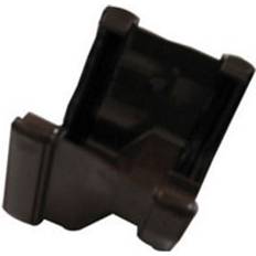 Brown Gutter FloPlast Black, Brown Niagara Adaptor To Square Left Hand