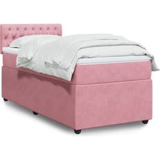 vidaXL Mit Matratze Rosa 90 x 200 cm Boxspringbett