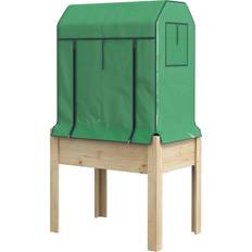 Holz Aufsatzrahmen OutSunny Hochbeet aus Holz 86L x 60B x 165H cm