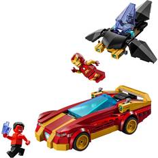 Iron Man Bauspielzeuge LEGO Iron Man Car & Black Panther vs Red Hul