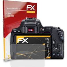 atFoliX 3x Panzerfolie für Canon EOS 250D