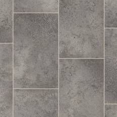 Plastic Flooring on sale B&Q Grey Stone Effect Vinyl Flooring 2.8mm Thick Cushion