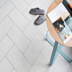 Vinyl Flooring Plastic Flooring B&Q Grey Modern Tile Effect Anti-Slip Vinyl Flooring 2.8mm x 4m